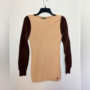Lauren Ralph Lauren Brown Knit Sweater
